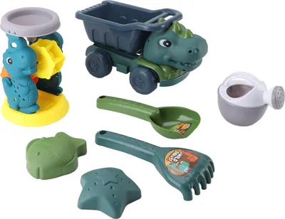 Produktbild von Kinder Strand Spielzeug Set Dinosaurier Bau Lkw Schaufel Sand Spielzeug Outdoor Spielen Wasser Spaß Graben Werkzeuge