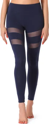 Produktbild von Merry Style Damen Lange Leggings Fitnesshose aus Viskose MS10-232 (Dunkelblau, XL)