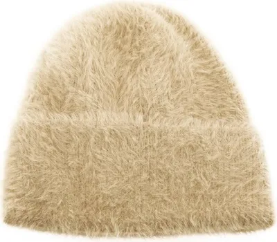 Produktbild von Kuschelige Wollmütze für kalte Tage mit Innenfutter OneSize Uni Beige