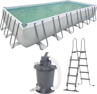 Produktbild von Warmtec | Aufstellpool Bw760 - 7,6 X 3,66 M - Stahlwand - Großzügig - Inklusive Sandfilteranlage