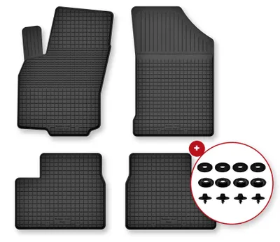 Zdjęcie produktu dla Dywaniki gumowe do Suzuki SX-4 S-Cross 2013- (crossover) – 4 szt., czarne, dobierane – Wielganizator Semi-Universal