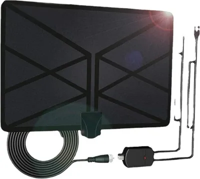 Produktbild von Verstärkte digitale HDTV-Zimmerantenne für Fernseher mit einer Reichweite von bis zu 1545 km (960 Meilen) mit 4K UHD 1080P DVB-T Freeview TV für die Live-Übertragung lokaler Sender (siehe Abbildung).