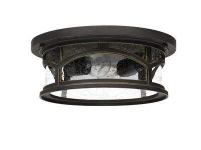 Zdjęcie produktu dla Lampa sufitowa plafon zewnętrzny Brąz palladiański E27 60W Marblehead Quoizel