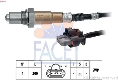 Produktbild von FACET Lambdasonde für FORD Focus Mk4 Turnier (HP) vor-Kat Beheizt Planarsonde 300mm 10.8510