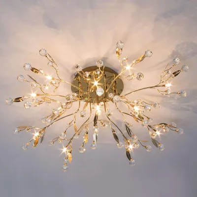 Produktbild von Deckenleuchte KristalI Gold 78 cm - Gutenstein