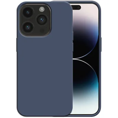 Obrázek produktu pro Smartphonica Silikonové pouzdro pro iPhone 14 Pro s měkkým vnitřkem - tmavě modré