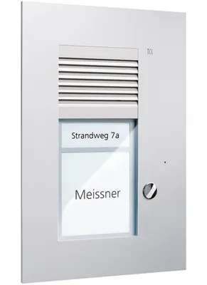 Produktbild von TCS UP-Tuerstation PUK01/1-EN 1 Taste 1spaltig silber (PUK01/1-EN)