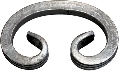 Produktbild von C Bogen geschmiedet aus 12x12mm Eisen, Zaun Schnörkel Schmiedeeisen 120x75mm