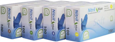Produktbild von Medi-Inn Nitril blue soft Einmalhandschuhe | blau | latexfrei und puderfrei (Größe: XL, 100 Stück)