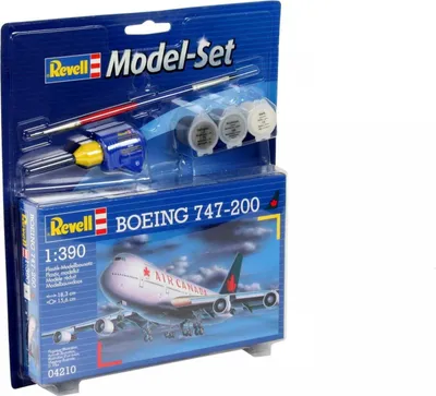 Produktbild von Revell Boeing 747-200, Starrflügelflugzeug-Modell, Montagesatz, 1:390, Boeing 747, Kunststoff, Zwischen