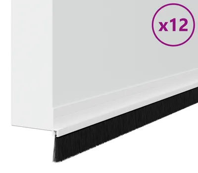 Obrázek produktu pro vidaXL Samolepicí těsnění na dveře 12 ks Bílá 100 cm