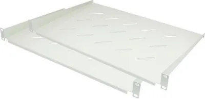 Zdjęcie produktu dla Zestaw półek 19", głębokość zabudowy 300 mm, kolor jasnoszary, zestaw 2 sztuk