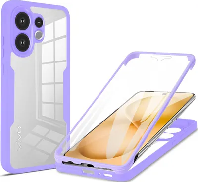 Produktbild von Schutzhülle für Vivo V60, Eingebautem Displayschutz 360 Grad Komplettschutz Handyhülle Lila