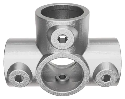 Produktbild von GeZu Impex Rohrverbinder T-Stück Ø 42 mm Feuerverzinkt T Stück für Stützrohr