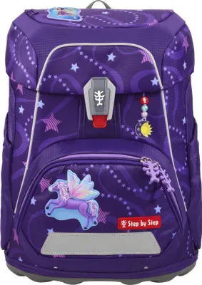 Image de Step by Step sac d'école FIT Schulranzen-Set 5 pièces Pegasus Emily pourpre