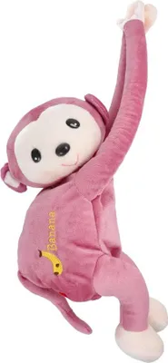 Produktbild von Affe hängende Modell Tissue-Box rosa