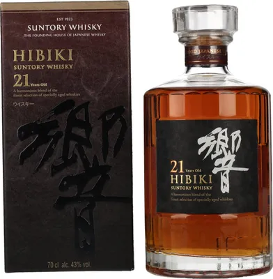 Produktbild von Suntory Hibiki 21 Years Old Blended Japanese Whisky 43% Vol. 0,7l in Geschenkbox