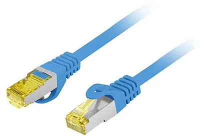 Produktbild von Lanberg PCF6A-10CU, 1 m, Cat6a, S/FTP (S-STP), RJ-45, RJ-45, Blau