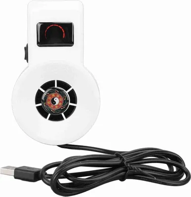 Zdjęcie produktu dla Wentylator akwariowy, złącze USB, cicha praca, oszczędzająca miejsce chłodziarka do akwarium na każdą porę roku, biały