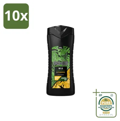 Produktbild von 10 x Axe Wild Mojito & Zedernholz Duschgel 400 ml - Vorratspackung - 10 Stücke