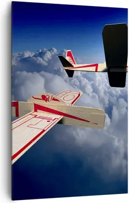 Produktbild von Bild auf Leinwand - Leinwandbild - Einteilig - Segelflugzeuge fliegen hoch Modell - 80x120cm - Wand Bild - Wandbilder - Leinwanddruck - Wanddekoration - Leinwand bilder - Wandbild - PA80x120-2283