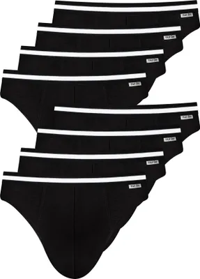 Produktbild von NUR DIE Herren Slip 8-Pack Baumwolle Stretch Unterhose - schwarz - Größe M