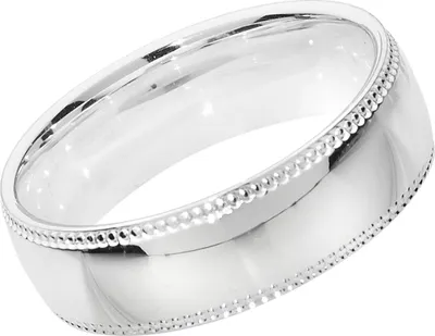 Produktbild von 925 Sterling Silber 6mm Court Form Milgrain Herren/Damen - Trauring/Ehering/Hochzeitsring, 55 (17.5); TRS13923RSO