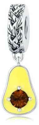 Produktbild von Silberner Charm-Anhänger Avocado