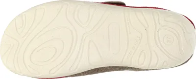 Produktbild von Fly Flot Damen Pantoffel Filz Hausschuh Clog Stickerei 320143, Größe:41 EU, Farbe:Rot