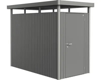 Obrázek produktu pro Plechový zahradní domek Biohort HighLine HS 134 x 254 cm šedý křemen metalický