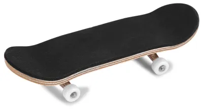 Produktbild von 1 Stück Ahorn-Holz-Legierung Griffbrett Finger-Skateboards mit Box Druck reduzieren Geschenke weiß