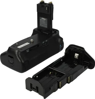 Produktbild von vhbw Batteriegriff kompatibel mit Canon EOS 70D, 90D, 80D Kamera Spiegelreflexkamera DSLR, inkl. Wählrad, Kunststoff / Metall