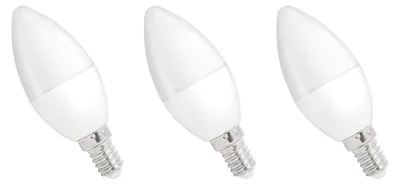 Productafbeelding van Spectrum LED Kaarslamp C35 E14 Mat - 5W 470lm 3000K - Warmwit Dimbaar - Vervangt 43W - 3 stuks