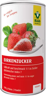 Produktbild von Birkenzucker Xylitol Pulver 300 g