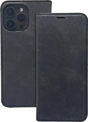 Image de Housse en cuir élégante - Housse pour téléphone portable avec emplacements pour cartes et fonction support compatible avec Samsung Galaxy A17 5G Noir