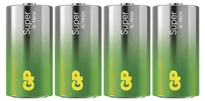 Alkalická baterie GP Super C (LR14), 4 ks