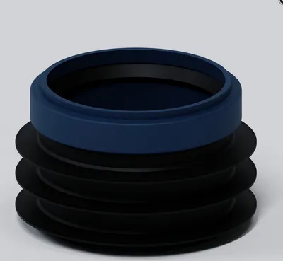Produktbild von Poloplast POLO-KAL, Übergang, Spitzende auf Muffe, andere Werkstoffe, DN 75, 96-104 mm, 1 Stk.