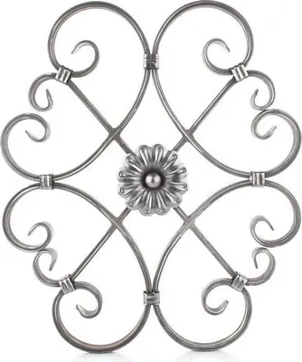 Immagine prodotto di LogistSystem - Ferri battuti Ornamento in ferro battuto 480x410mm - ad es. come elemento per inferriate - ringhiere - recinzioni - cancelli - rosoni - grate 13.016