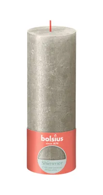 Produktbild von Bolsius Rustik Kerze Champagner 190/68mm