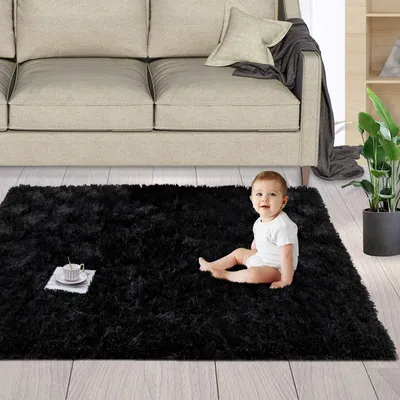 Produktbild von Omgoods – Flauschiger, hochfloriger Teppich – Weich und ideal für das Schlafzimmer