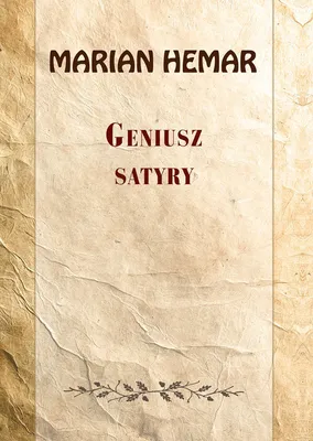 Image de ISBN Geniusz satyry Wybór wierszy z lat 1962–1972, Polski, Broszurowa okładka, 272 stron(y)