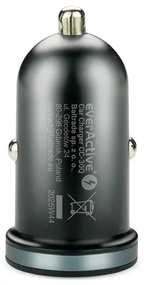 Obrázok produktu pre everActive Car charger CC-30Q USB+ USB-C QC 3.0 PD 35W