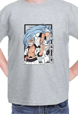 Obrázek produktu pro Dětské Triko Manga Japan Anime Comics Animation Bleach 001, 7-8 Jahr - 128 / Vřesově šedá