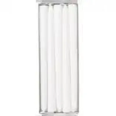 Produktbild von Antikljus Stabkerzen, 24 cm lang, Weiss, 10er-Pack mit 6,5 Stunden Brenndauer