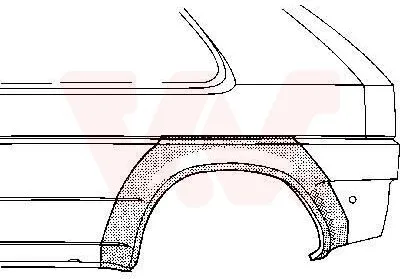 Produktbild von VAN WEZEL Seitenwand Reparaturblech für FORD FIESTA III (GFJ)