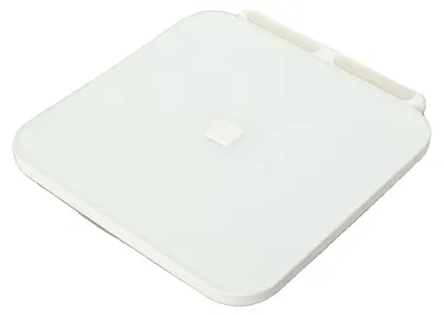 Produktbild von Körperfettwaage, 0,1-150 kg Gewichtsspanne, 0,01 kg Messgenauigkeit, Abmessungen 31,8 x 34,5 x 3,2 cm, Bluetooth-kompatibel, gehärtetes Glas und ABS-Material