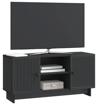 Produktbild von Eleganten-Stil TV-Schränk ,Modernes Design,Fernsehschrank, Wohnzimmer, Schwarz 102x34,5x50 cm Holzwerkstoff - TV-Schränke - Möbel26