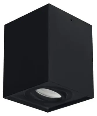 Productafbeelding van Vierkante plafondlamp, zwart, 35W, HARY D, GU10, Ideus, 03716