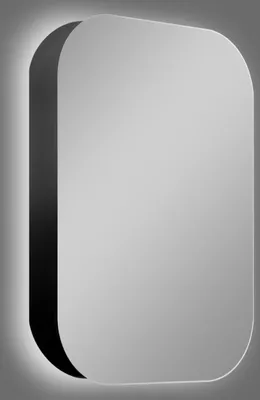 Immagine prodotto di Specchiera da bagno con illuminazione TALOS ovale 40 x 60 cm - Specchiera da bagno con corpo in alluminio di alta qualità in nero opaco