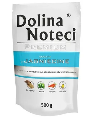 Obrázek produktu pro DOLINA NOTECI PREMIUM jehněčí kapsička pro psy 500 g